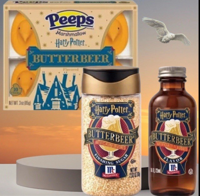 McCormick x HARRY POTTER Butterbeer Finishing Sugar Extract & Butterbeer Peeps
