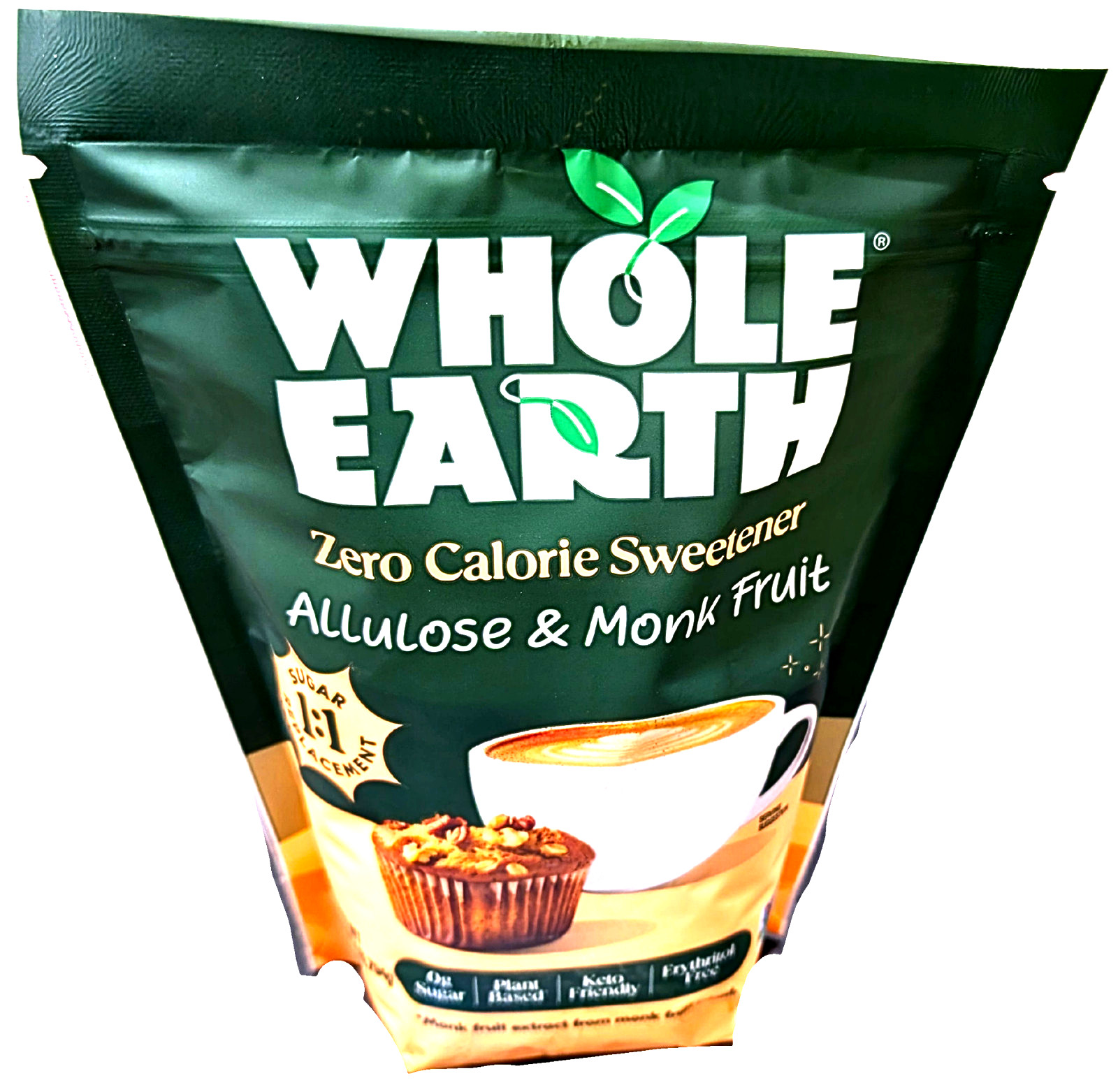 Whole Earth Zero Calorie Sweetener Allulose & Monk Fruit 28 Ounce EXP 02/2029