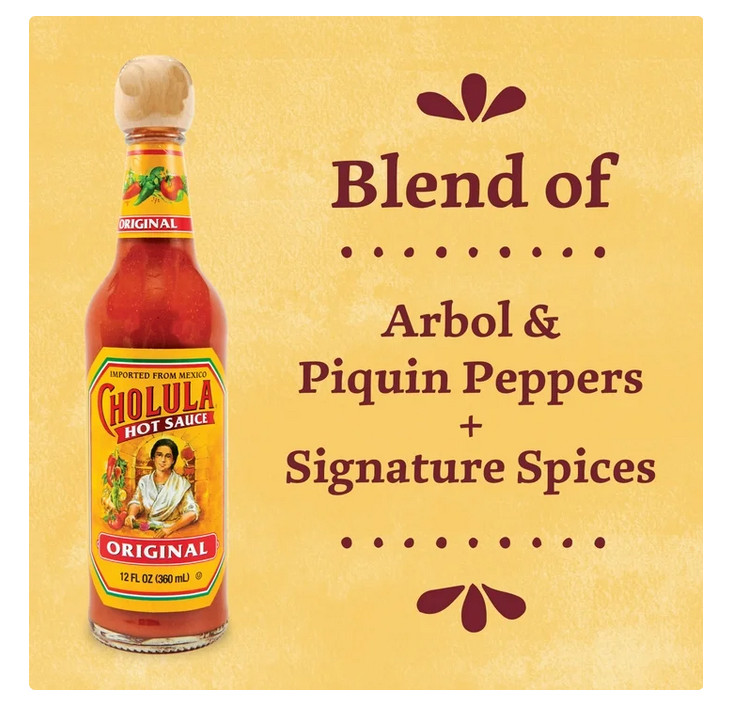Cholula Kosher Original Hot Sauce, 12 fl oz Bottle