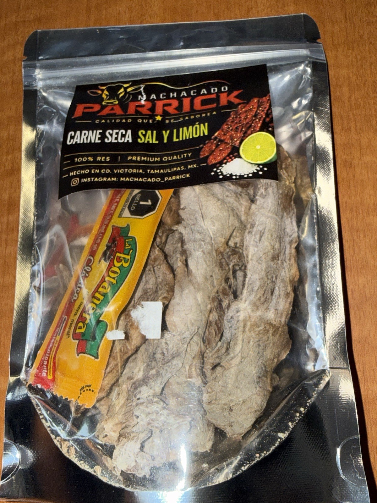 Beef Jerky( Carne Seca Parrick ) Sal Y Limon Flavor
