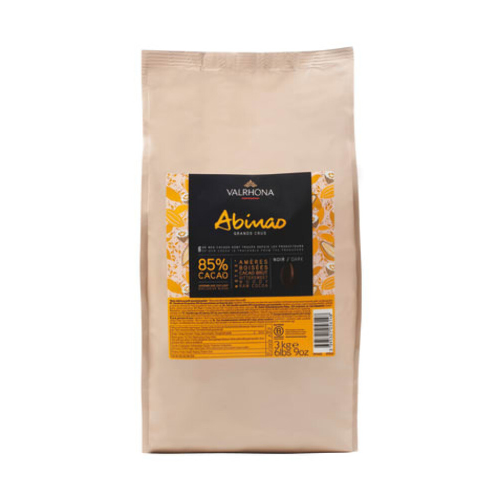 Valrhona Abinao 85% French Dark Couverture Chocolate Feves