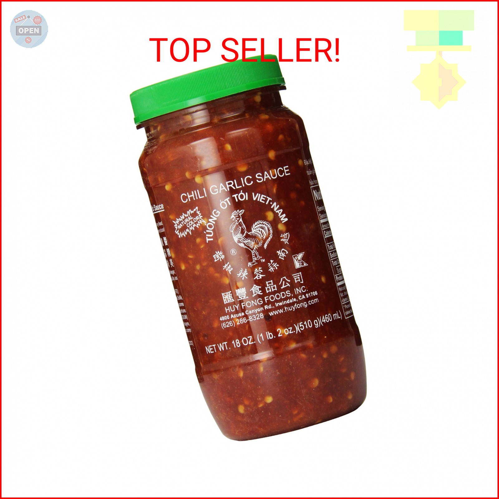 Huy Fong Sauce Chili Garlic,18 oz
