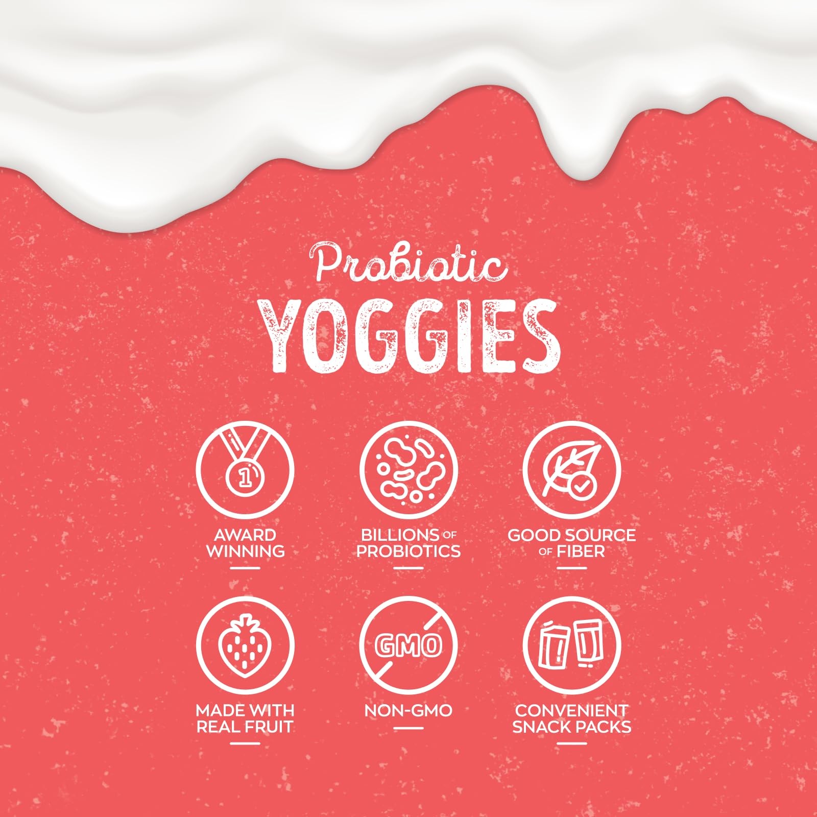 Nature’s Garden Probiotic Strawberry Yoggies, 21oz (30 x 0.7oz), Yoggie Bites