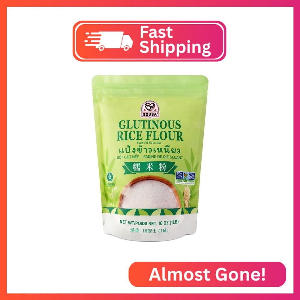 52USA Glutinous Rice Flour 16 Ounce (Basic), 1 Pound (Pack of 1), Rice Flour for