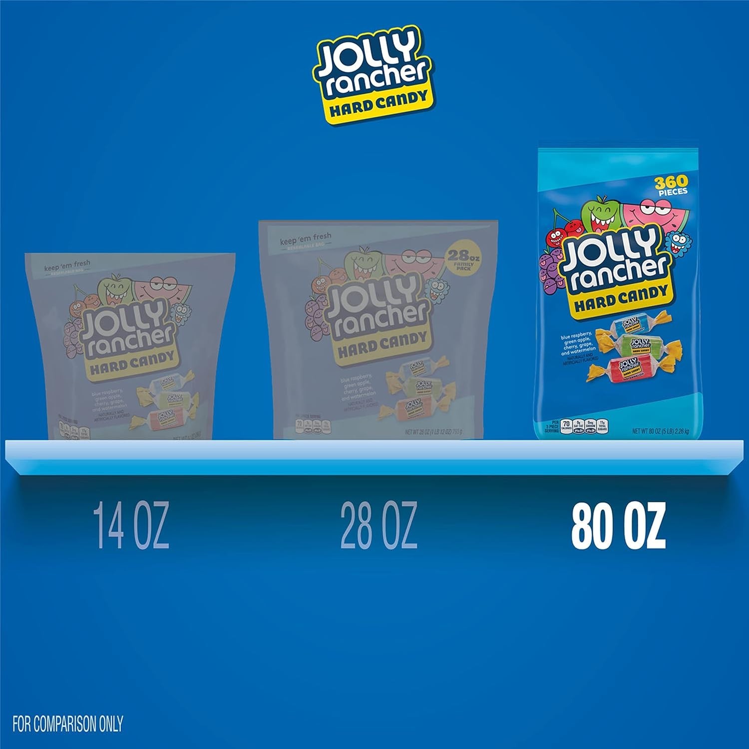 5 lb Fruit Flavored Hard Candy, Long-Lasting Treats for On-the-Go Snacking