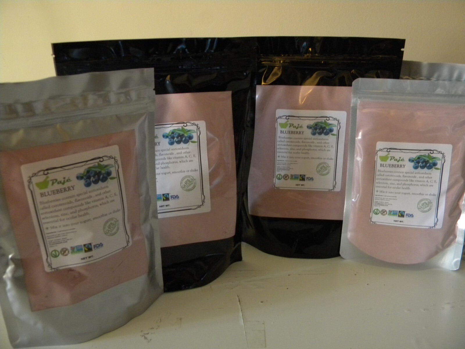 BLUEBERRY Powder 32oz 2LB – antioxidants carotenoids, flavonoids, vision – PAJE