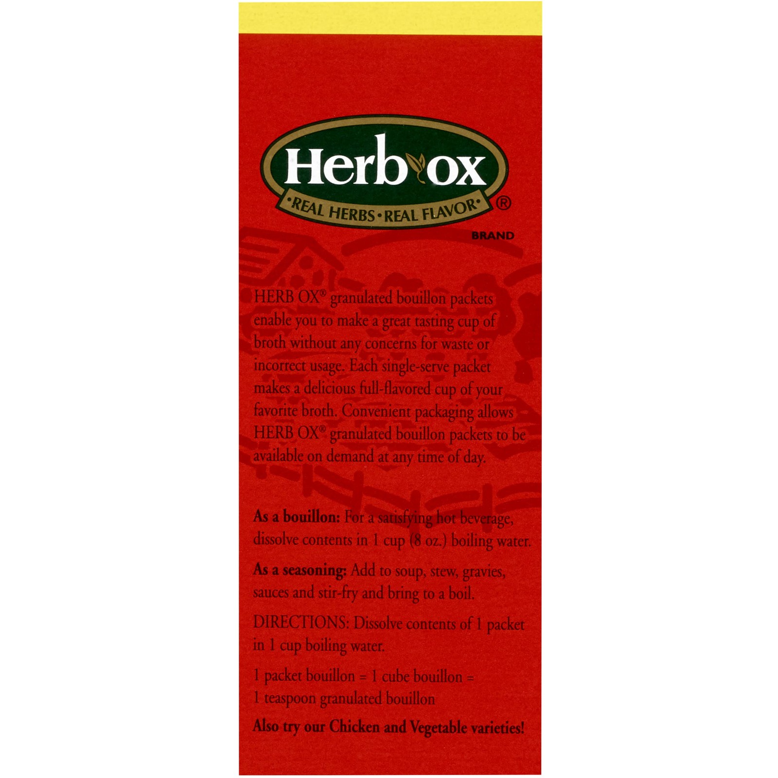 Herb-Ox Sodium Free Bouillon Bundle, Beef and Chicken, 100 Total Packets
