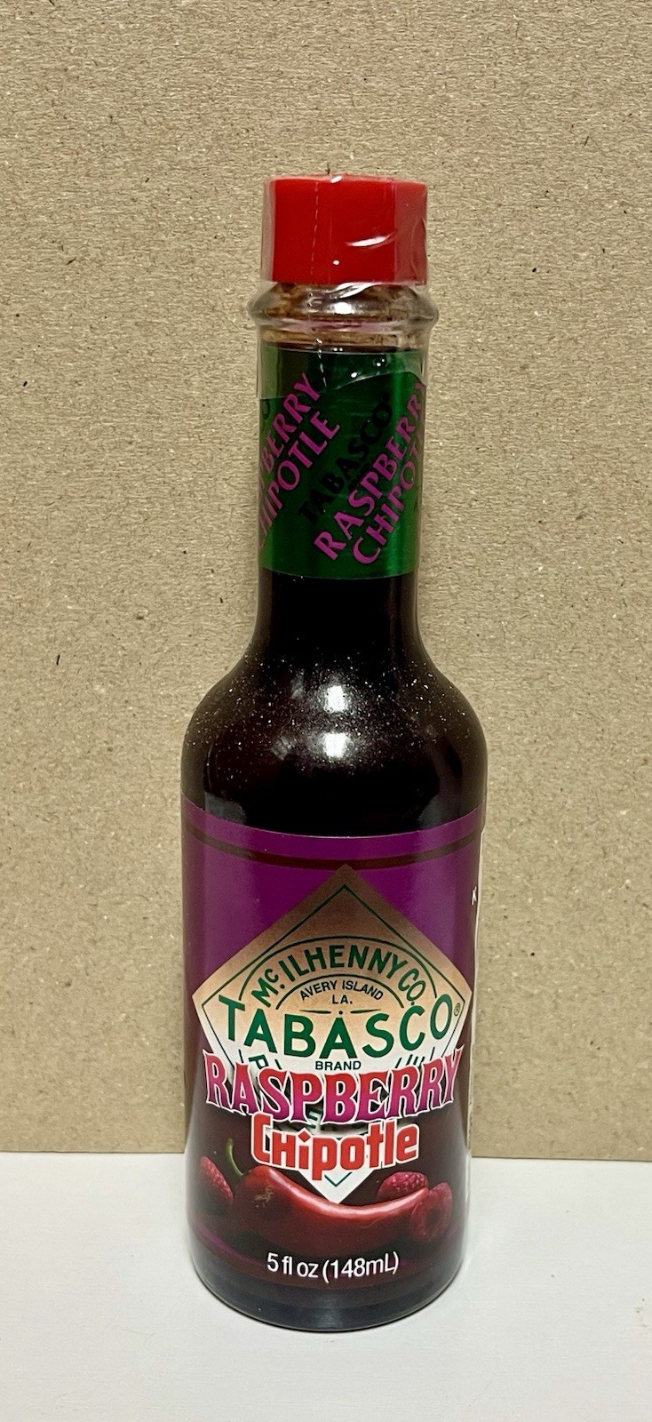 TABASCO® Hot Sauce Raspberry Chipotle 5 fl oz (148mL) Sealed