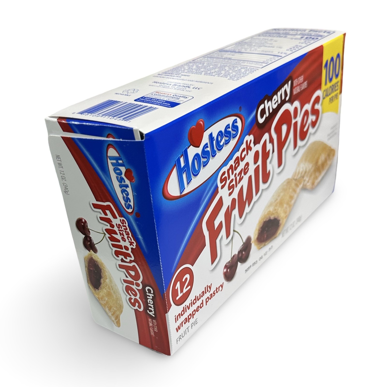Hostess Snack Size 100 Calorie Mini Fruit Pies | 12 Count Box | Cherry | Pack