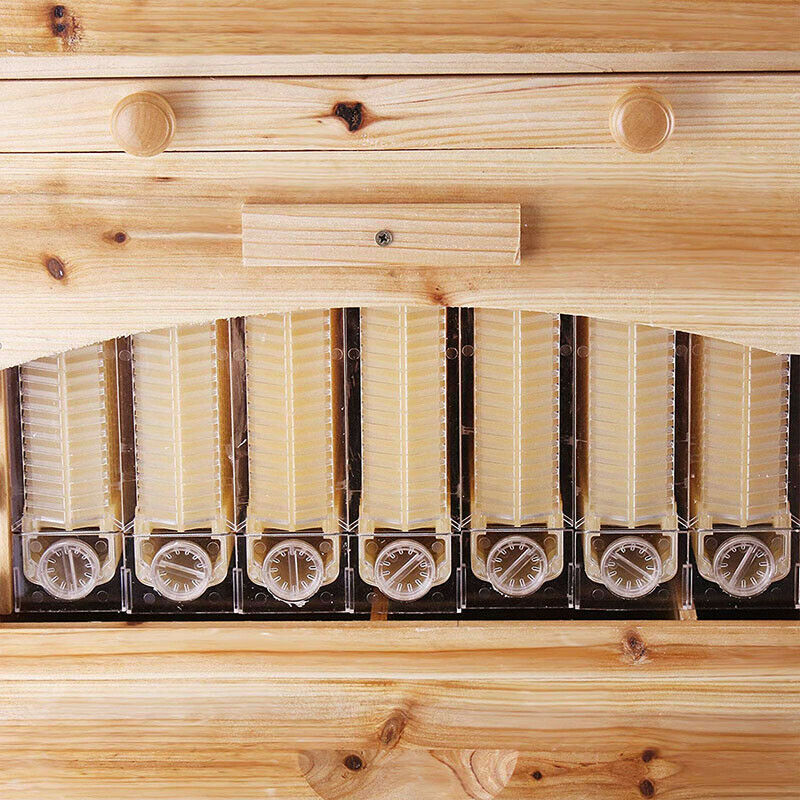 7PCS Auto Honey Hive Beehive Frames + Beehive House wooden Box Full Set