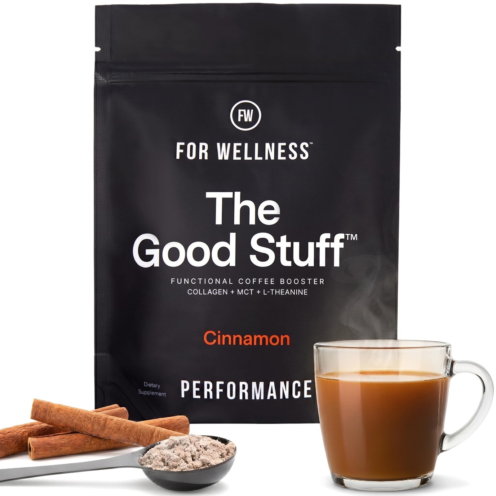 The Good Stuff | Cinnamon Coffee Booster | Pouch | 30 Servings,