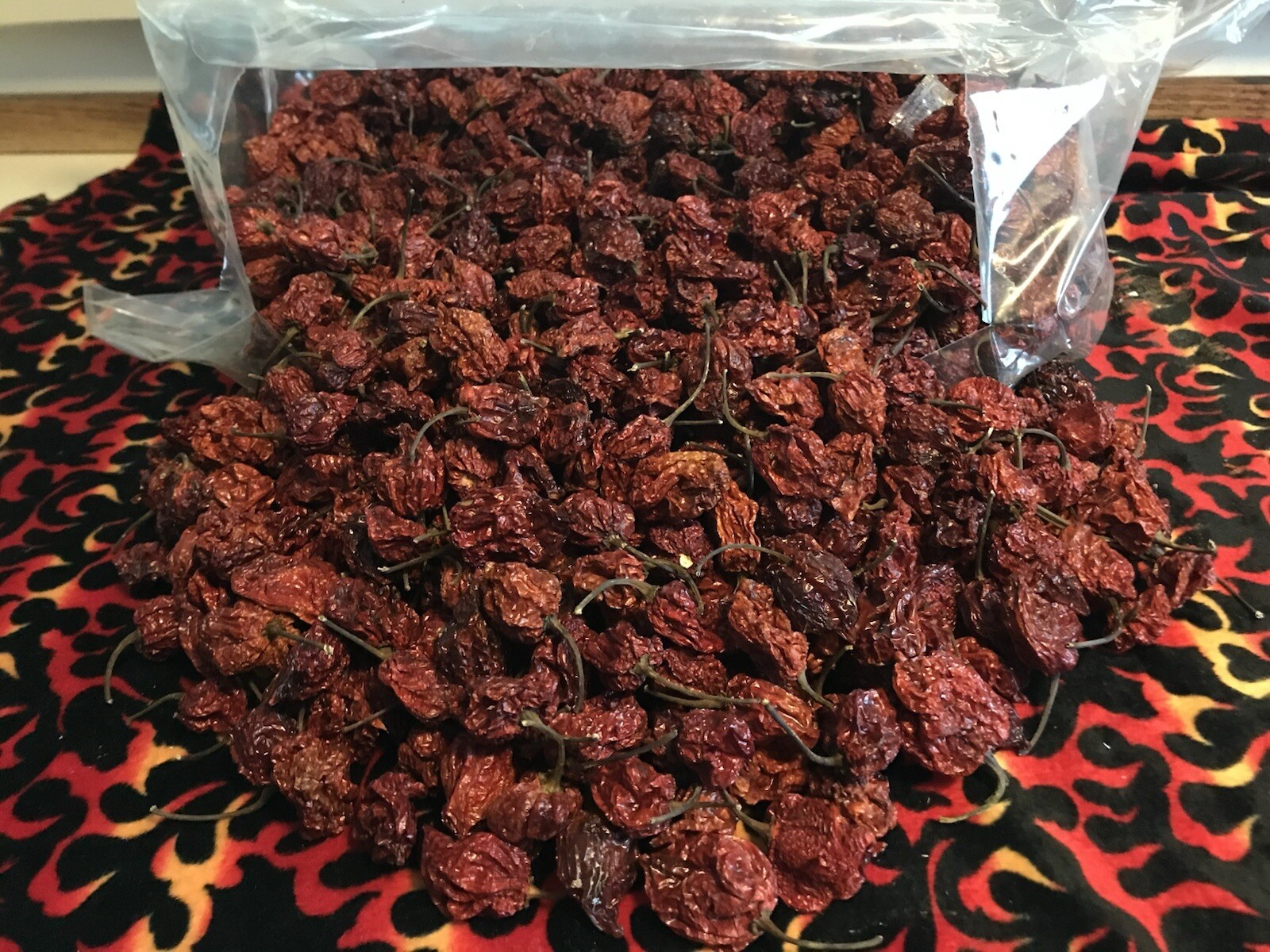 65 Carolina Reaper X Dried Whole Pepper Pods World’s Hottest Is Now 33% Hotter!
