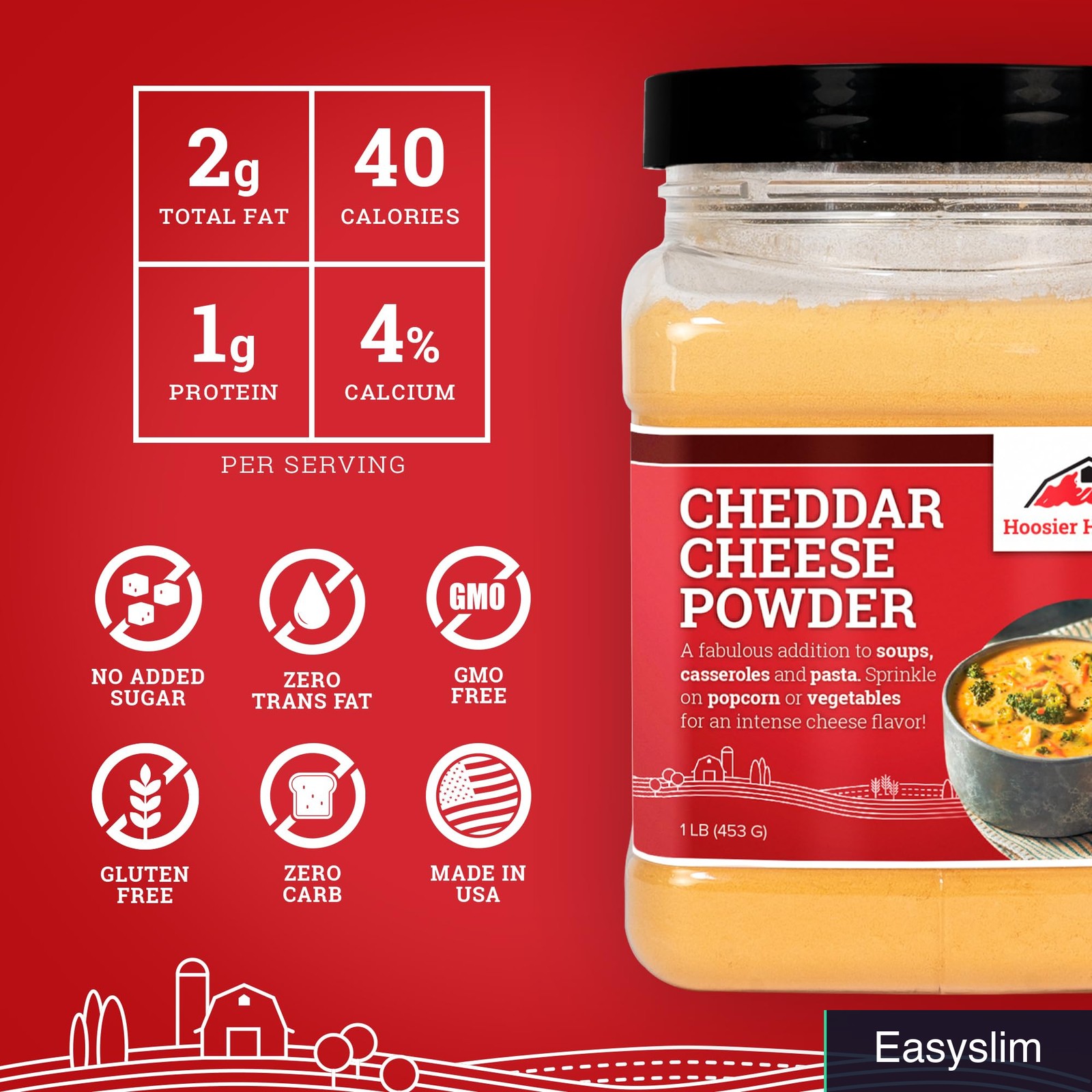 Cheddar Cheese Powder 1 Pound Seasoning Popcorn Snacks Gluten-Free