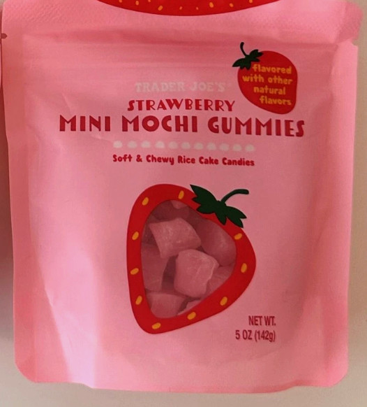 2 Pack Trader Joe’s Strawberry Mini Mochi Gummies 5 Oz Each Gummy Fruit Snacks