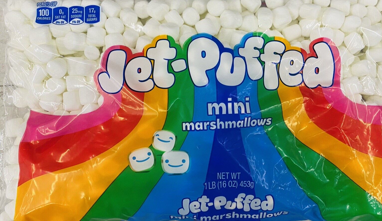 Jet Puffed KRAFT Jet-Puffed Mini Marshmallows 16 oz Bag – 1 Lb – FREE SHIP – NEW