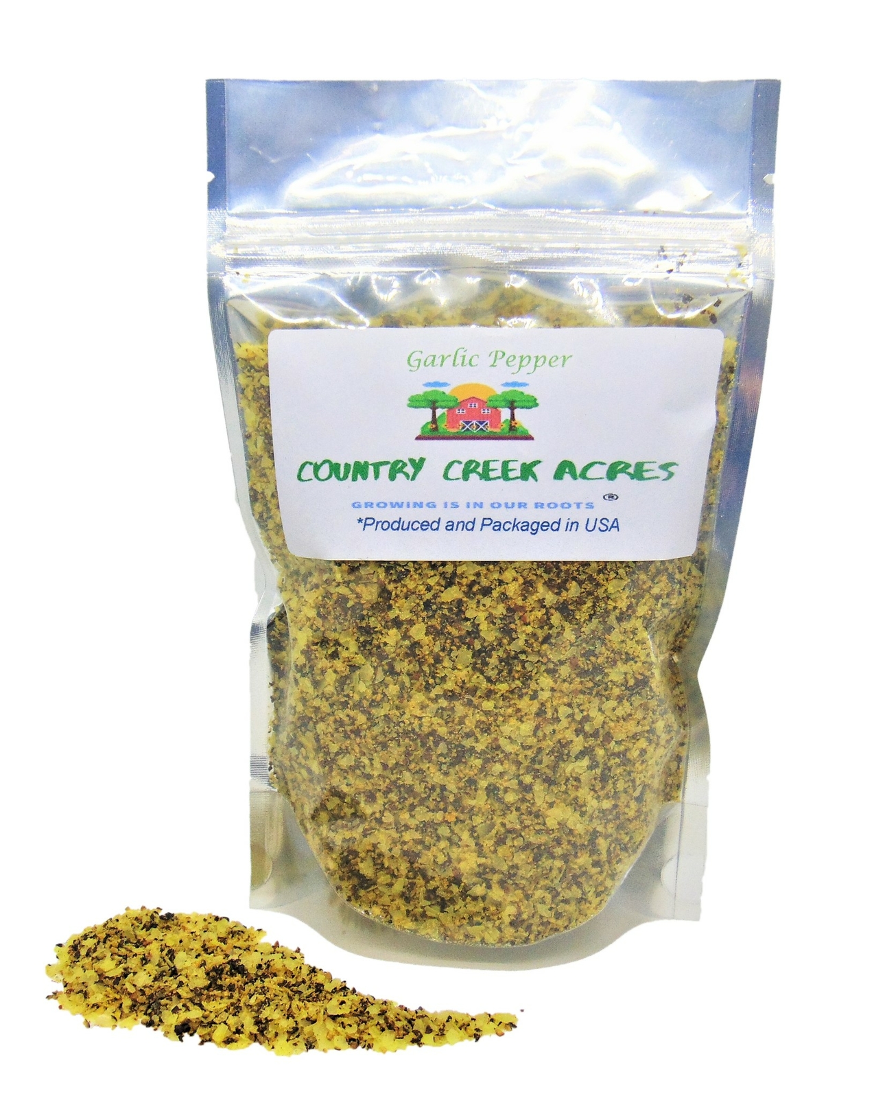 8 oz Garlic Pepper Seasoning – Versatile Blend of Spices – Country Creek LLC