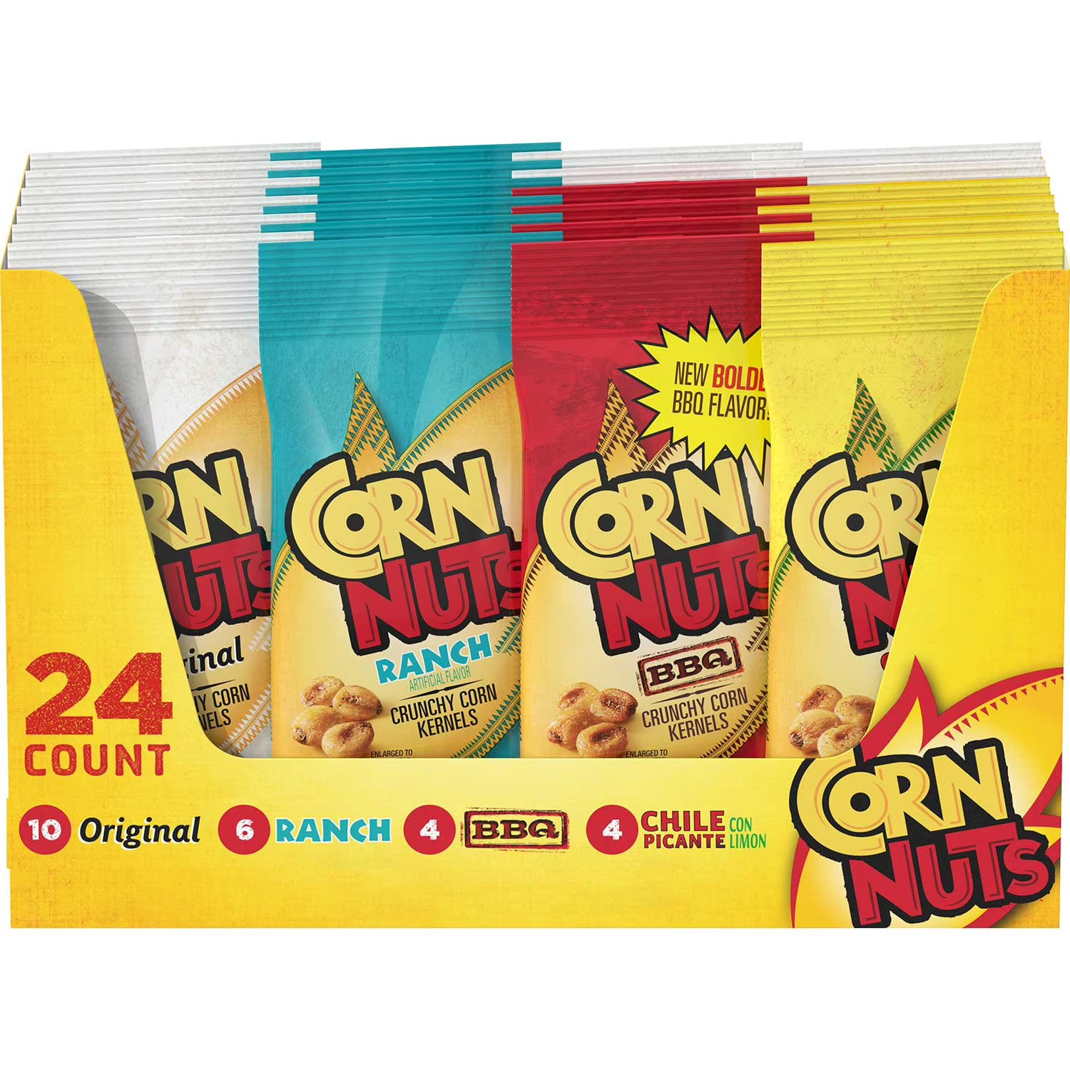 Corn Nuts Crunchy Corn Snacks Variety Pack, 1.7 oz., 24 Pack – Assorted Flavors