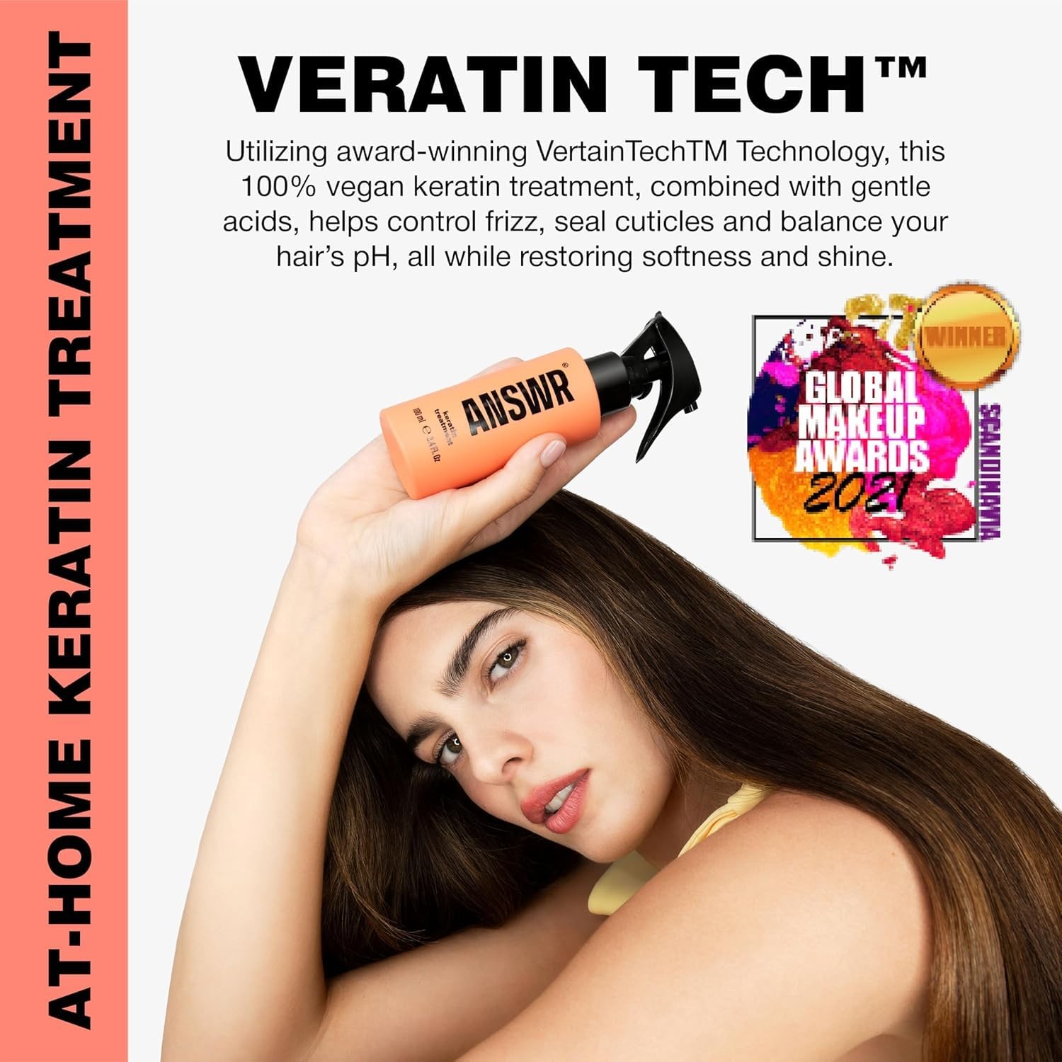 ANSWR At Home Brazilian Keratin Hair Treatment for All Hair Types keratina para