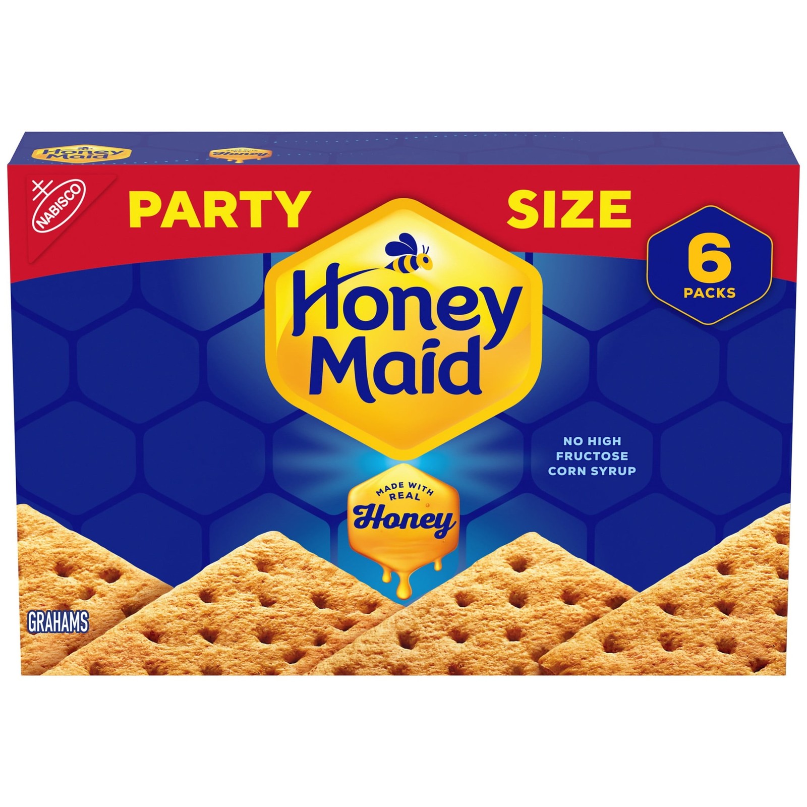 HONEY MAID Graham Crackers, Lunch Snacks, Party Size, 28.8 oz