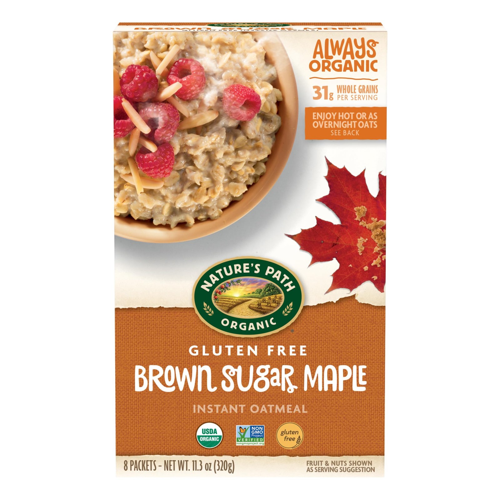 Nature’s Path Organic Brown Sugar Maple 11.3 Ounce (Pack of 6), Natural
