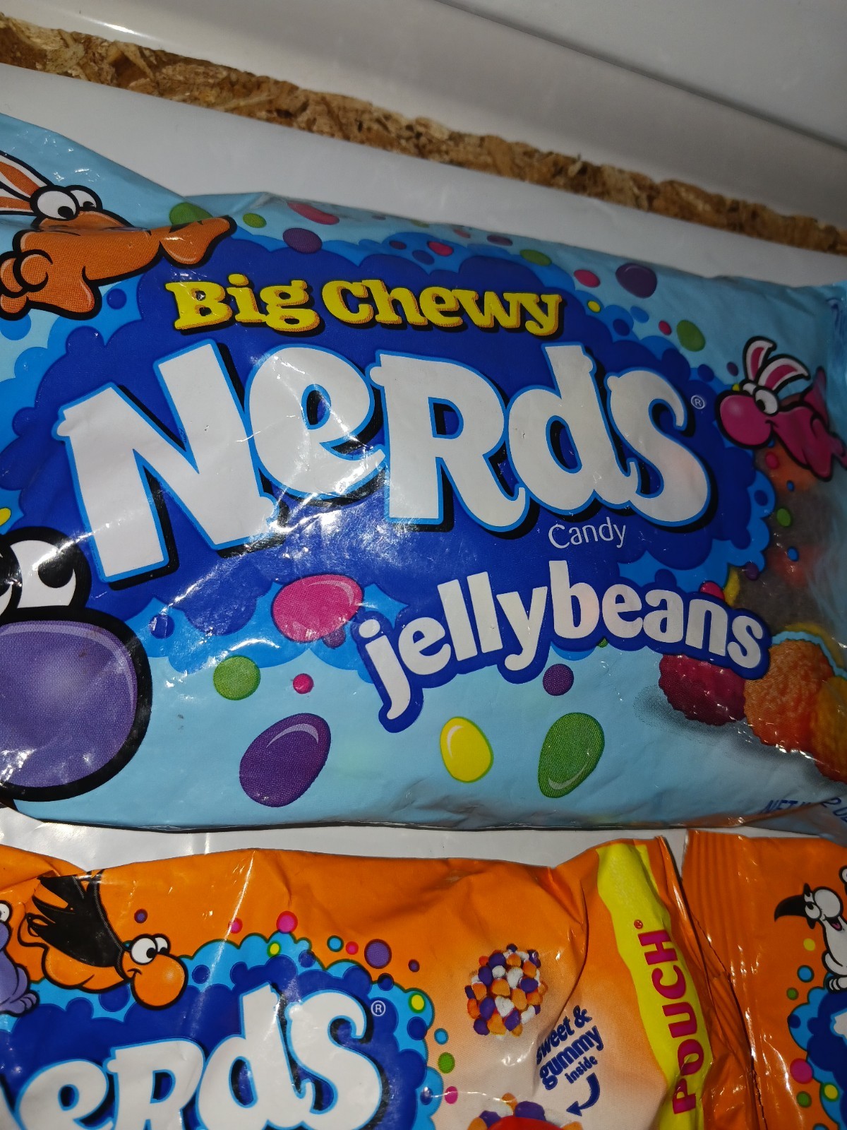 NERDS CANDY LOT (5) 3oz Spooky (1) 3oz Valentine. (1) 12oz Jellybeans. Dec 2026