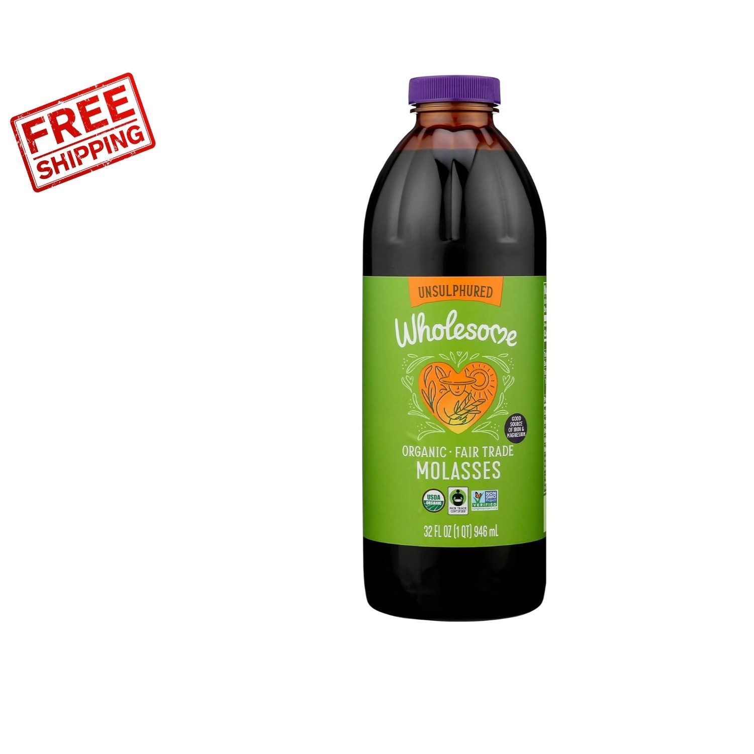 Delicious 32oz Organic Molasses – Perfect for Baking & Cooking Recipes