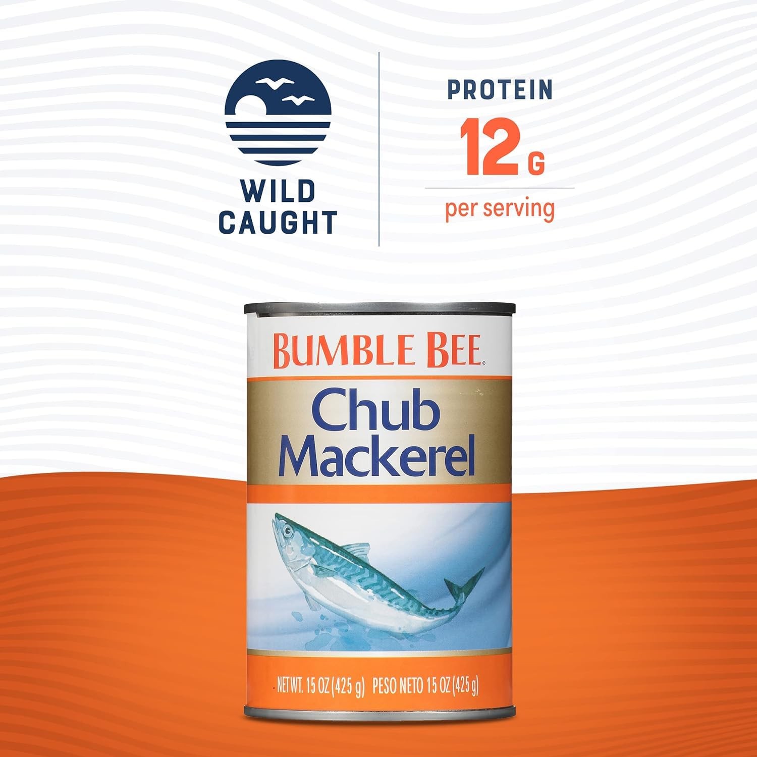 Bumble Bee Chub Mackerel, 15 oz Can – Canned Mackerel 15 Ounce (Pack of 1)