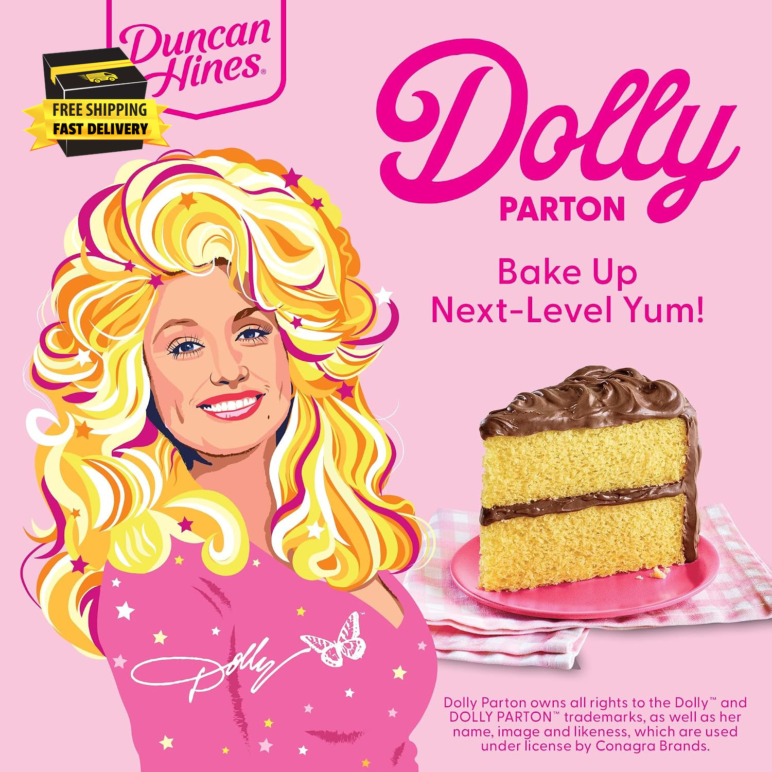 Dolly Parton’S Favorite Yellow Cake Mix, 15.25 Oz. ⭐️⭐️⭐️⭐️⭐️