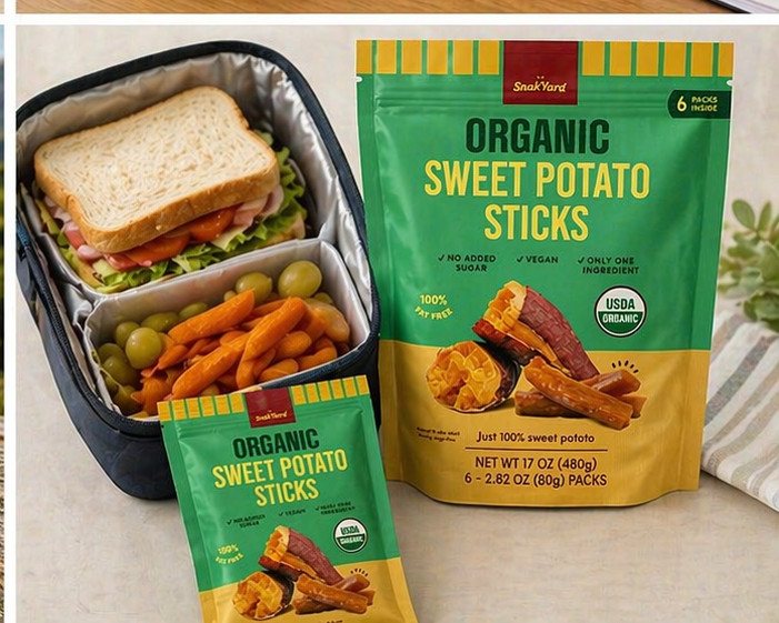 The SnakYard Organic Sweet Potato Sticks 17 Oz (6 count)