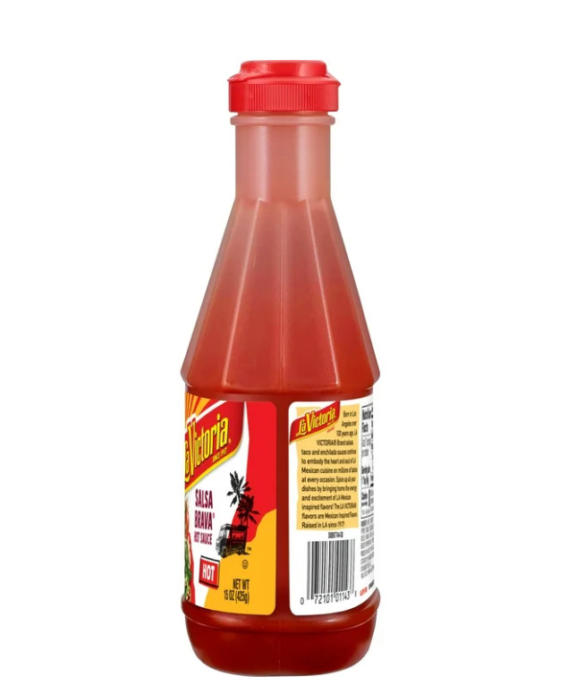 La Victoria Salsa Brava Hot Sauce 15oz x 2 Plastic Squeeze Bottles