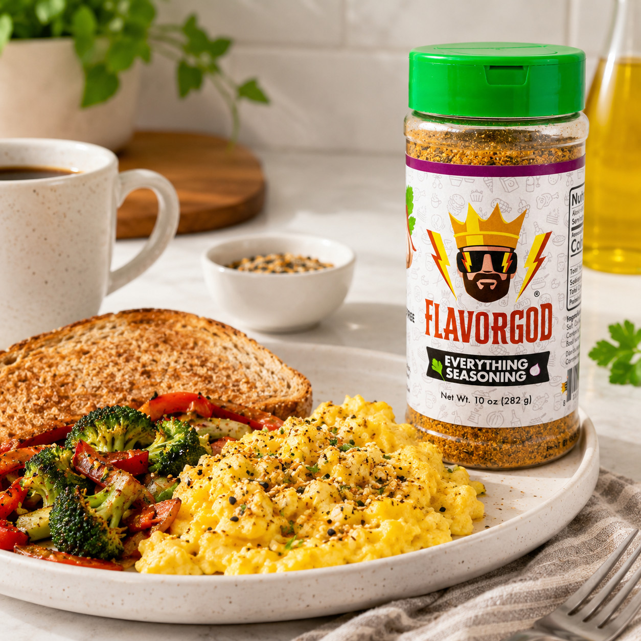 3 PACK Flavorgod Everything Seasoning Large 10 oz
