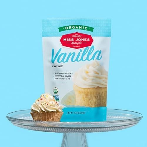 Miss Jones Baking Organic Yellow Cake and 15.87 Ounce (pack of 1), Pack 1