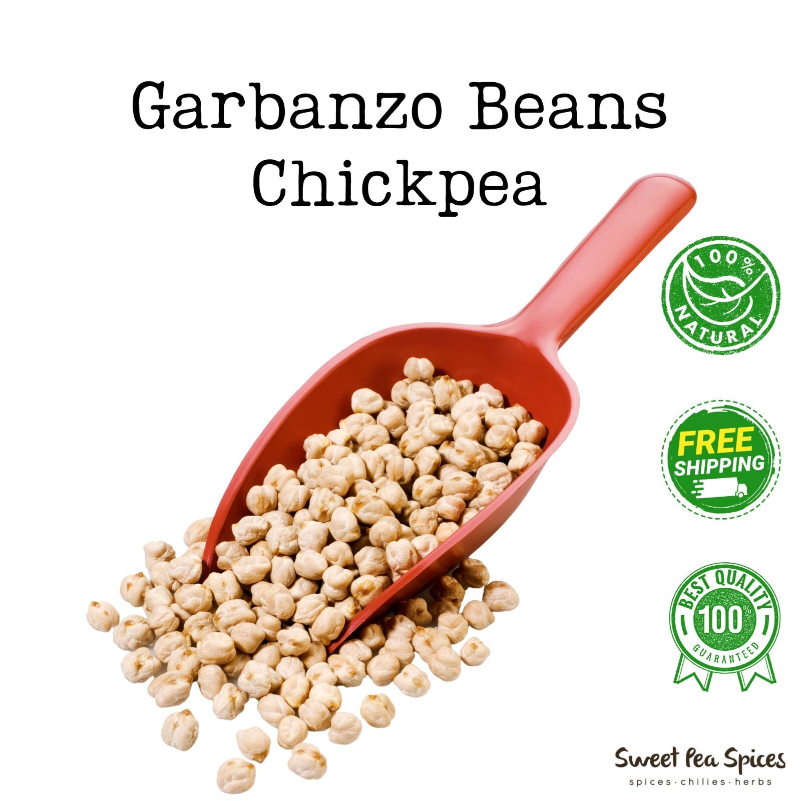 Organic Garbanzo Beans – Chickpeas – Bulk – Dry Beans – Protein Rich -Non Gmo