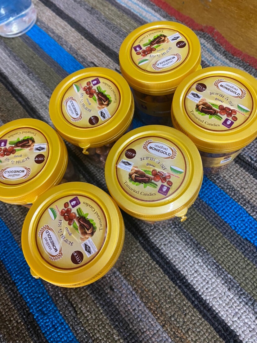 6Pcs Tamarind Chewy Fresh sweet Candy sour Thai Food Tamarindo 130g New