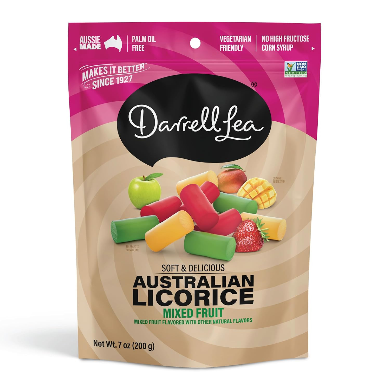 Soft Australian Licorice, Non-Gmo, No Palm Oil, Vegetarian Friendly, No High Fru