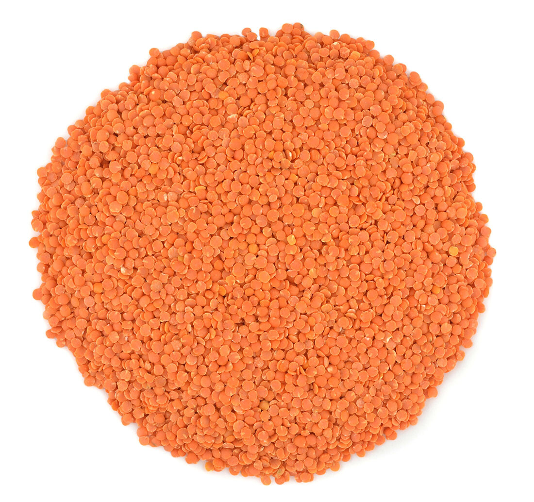 Organic Red Split Lentils aka Masoor Dal non-GMO Bulk rich in Iron and Protein