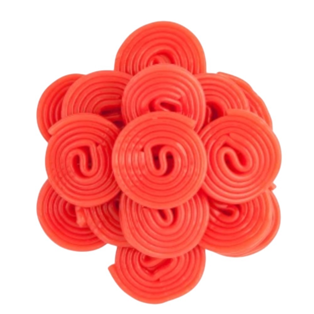 Licorice Wheels Candy | Dual Line Strawberry, Blue Raspberry (Your Selection)
