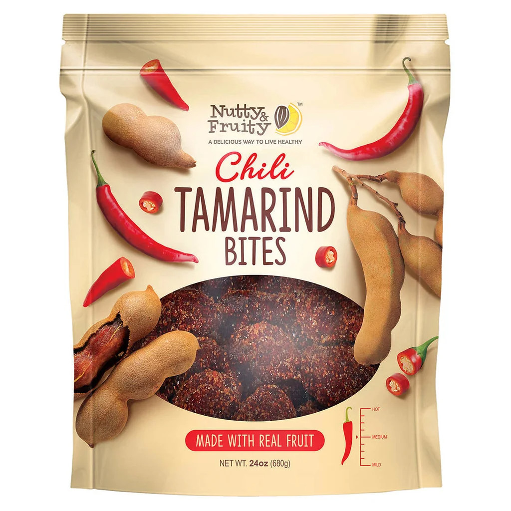 2-PACK Nutty and Fruity Chili Tamarind Bites, 24 Ounce – REAL FRUIT, Gluten Free