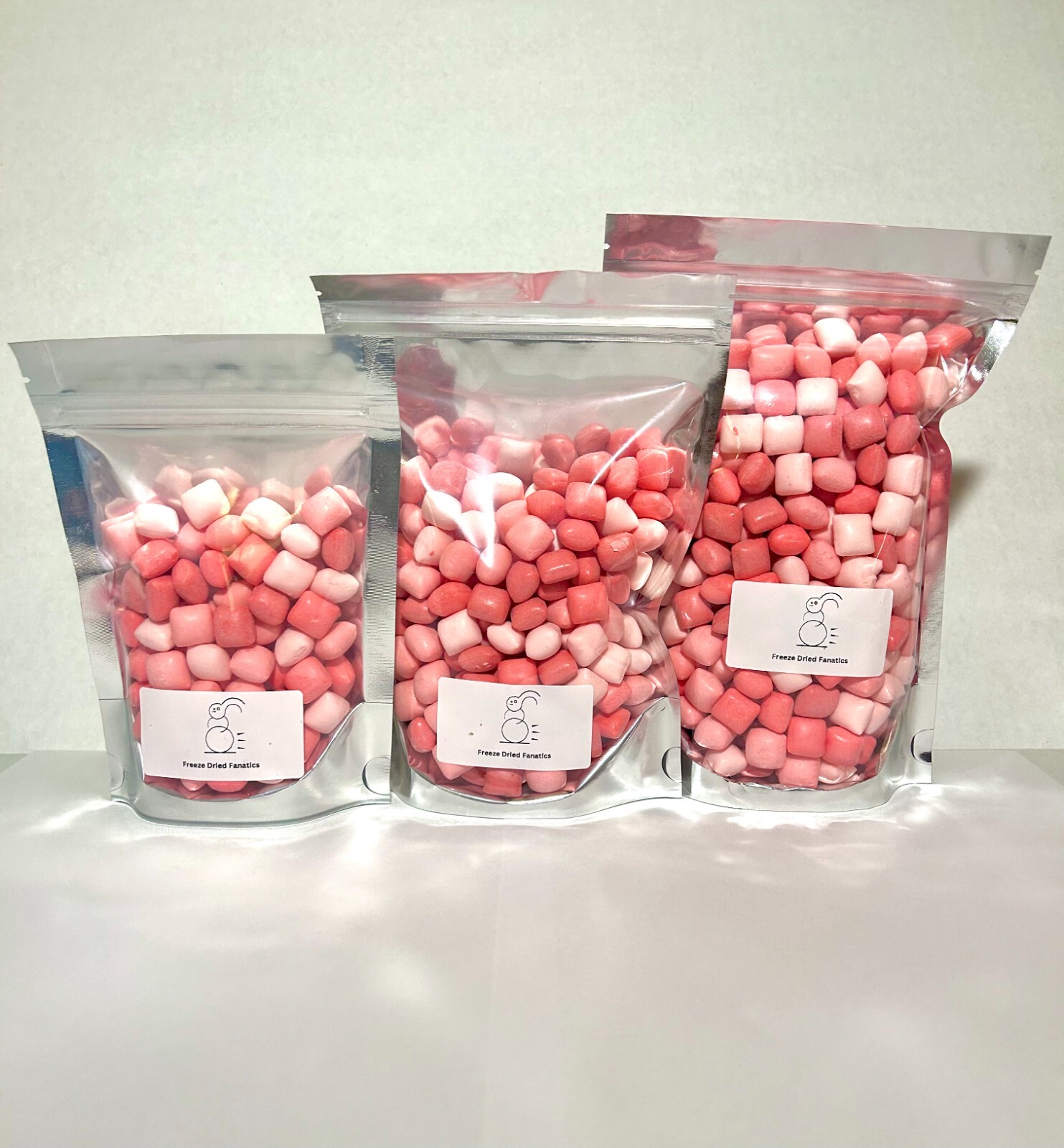 Freeze Dried Candy Fave Reds Mini Asteroid Bursts *Pick Size* Made To Order