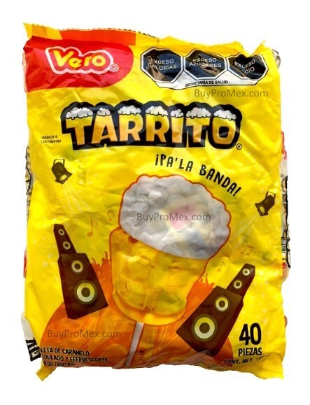 Paletas Vero Tarrito/Vero Tarrito Lollipops 40pzs 560g/21.86oz