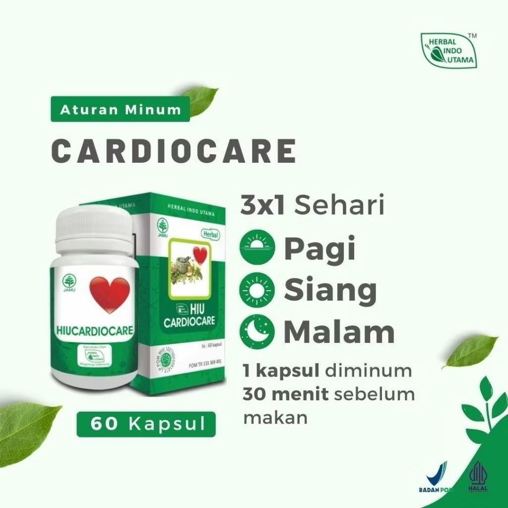 Herbal Cardiocare for Heart Wellness Circulation Health Formula Capsules 60