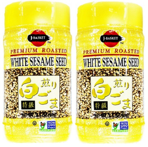 J Basket Premium Roasted White Sesame Seed 2 Pack