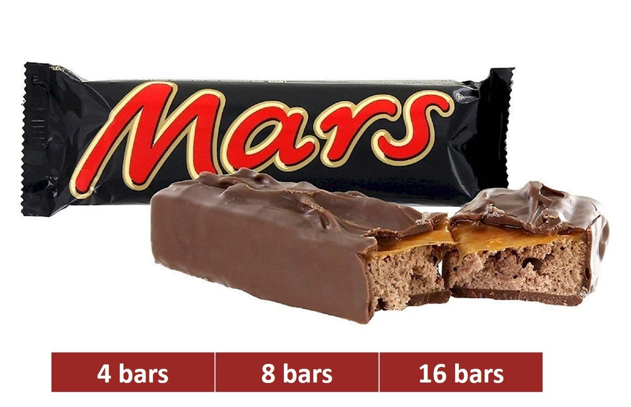 MARS Chocolate Bar 51g – Milk Chocolate with Nougat & Caramel Candy Snack