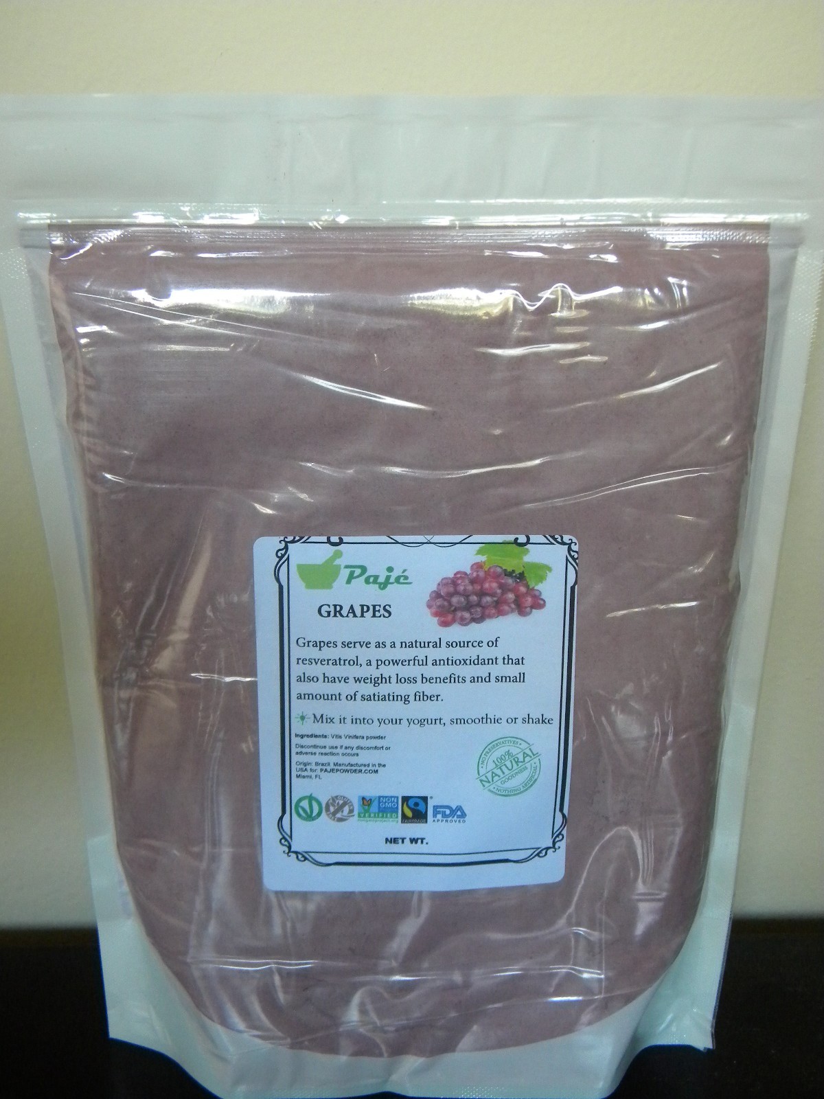 GRAPES powder 32oz 2LB – antioxidant red resveratrol, weight loss – PAJE