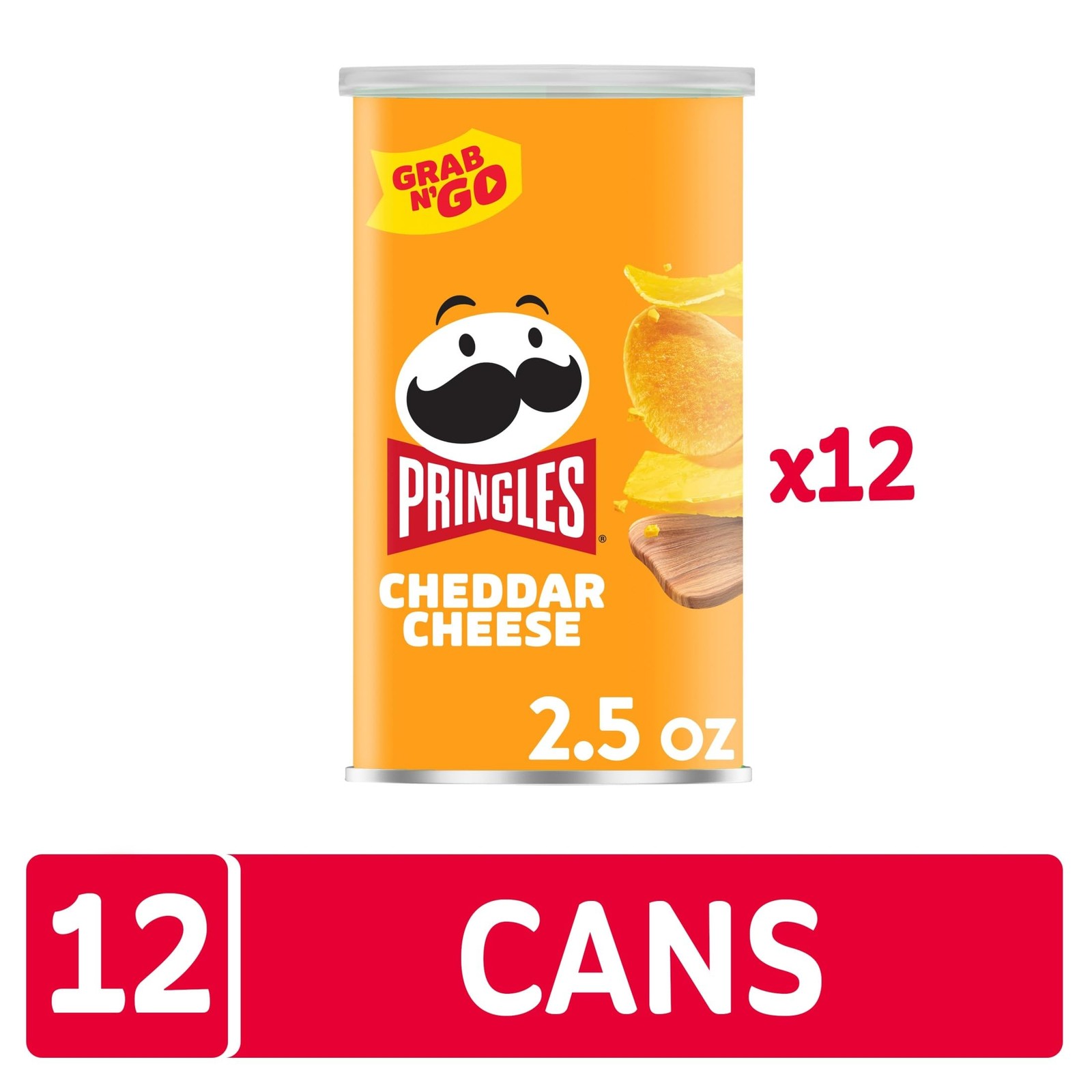 Pringles Potato Crisps Chips, 2.5 Ounce (Pack of 12), 12 Cans (2.5 Can)