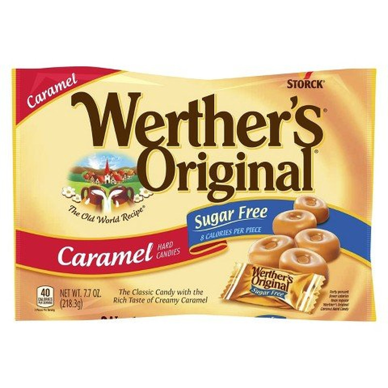 Sugar Free Caramel Hard Candies, 7.7 Oz, 2 Pack