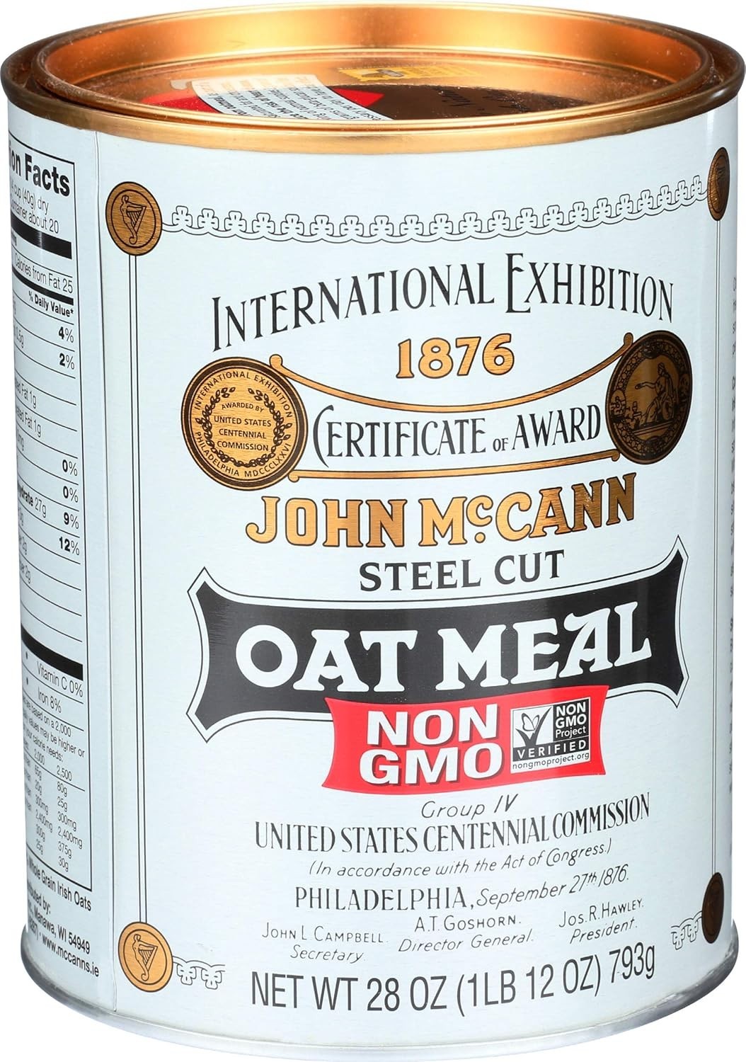 Wholesome Irish Oatmeal – 4 Pack of Traditional Steel Cut Oats, Gluten-Free