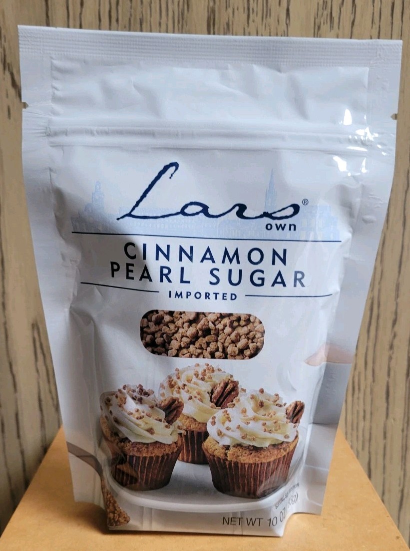LARS OWN CINNAMON Scandinavian Swedish Pearl Sugar Belgium Import 10oz/283g Bag