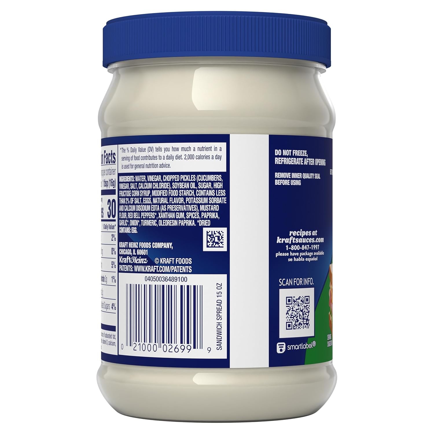 Kraft Sandwich Spread, 15 Oz Jar
