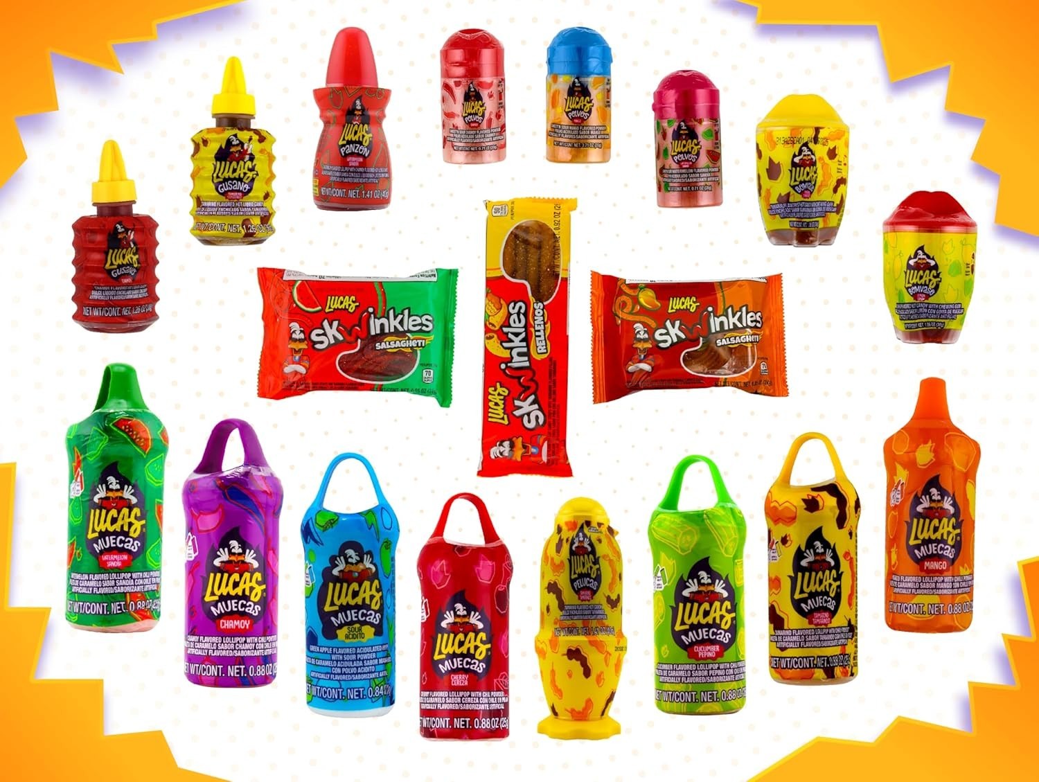 Lucas Mexican Candy Gift Set 20 Count Assorted